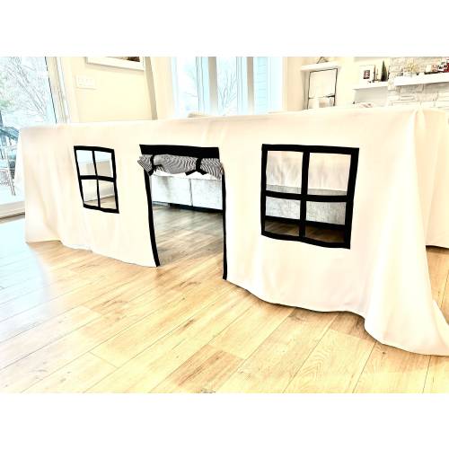 Tablecloth Play House, Table Playhouse, table tent, play tent, tablecloth house, playhouse for children,