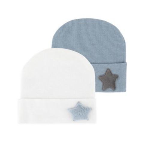 Unisex Newborn Hospital Hats, 2 Pack - Baby