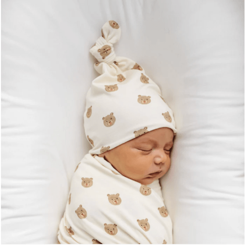 Pre-Order - Teddy Top Knot Hat