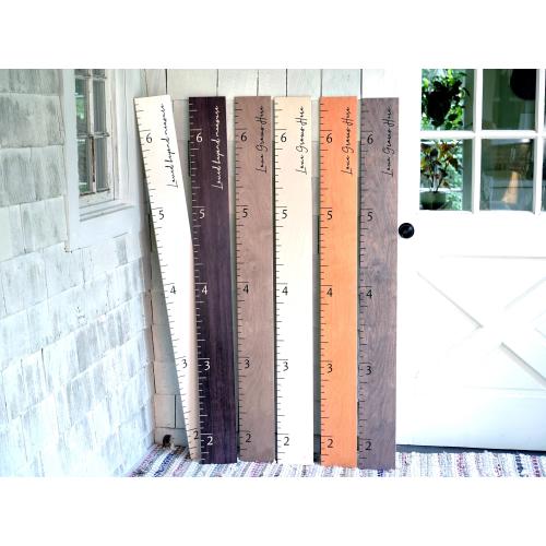 Farmhouse Boho Wooden Growth Chart + Height Chart Ruler + Family Growth Chart + Height Ruler + Wall Growth Chart + Custom Growth Chart