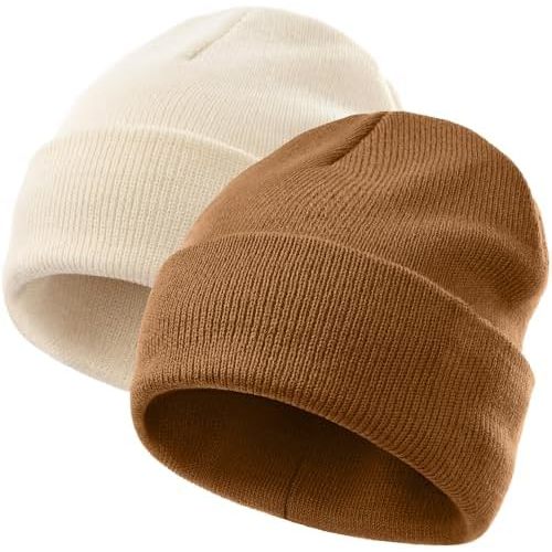vidsel 100% Cotton Toddler Beanie Hats for Baby Boys Girls Kids Infant Winter Hat Soft Warm Knit Cuffed Caps