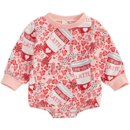 BemeyourBBs Newborn Baby Boy Girl Fall Winter Clothes Long Sleeve Bubble Sweatshirt Romper Cute Infant One Piece Outfit