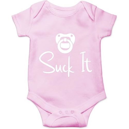 CBTwear Suck It - Baby Clothes - Funny Newborn Bodysuit Outfits for Boys and Girls