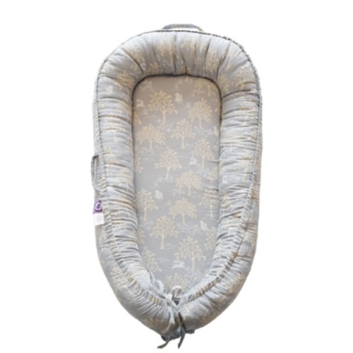 Premium Portable Adjustable Classic Baby Lounger - Cotton_Muslin-Utopia