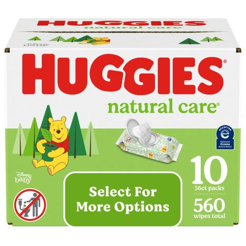 Huggies Natural Care Sensitive Baby Wipes, Unscented, 10 Pack, 560 Total Ct (Select for More Options)