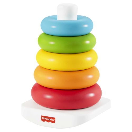 Fisher-Price Rock-a-Stack Toy for Infants Made with Plant-Based Materials