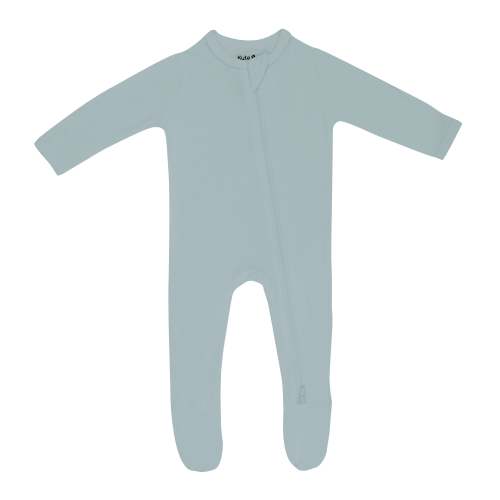 Zippered Footie in Glacier