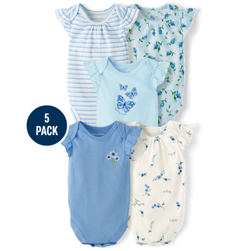 Baby Girls Outfit Set - Blue Floral Collection | The Children's Place