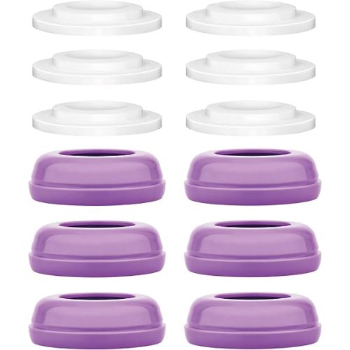 Maymom Bottle Top/Rewritable Sealing Disk Compatible with Lansinoh Momma Breastfeeding Bottles Not Original Lansino Bottles, Lansinon Pump Parts, Signature Pro/Smartpump/Manual Pump