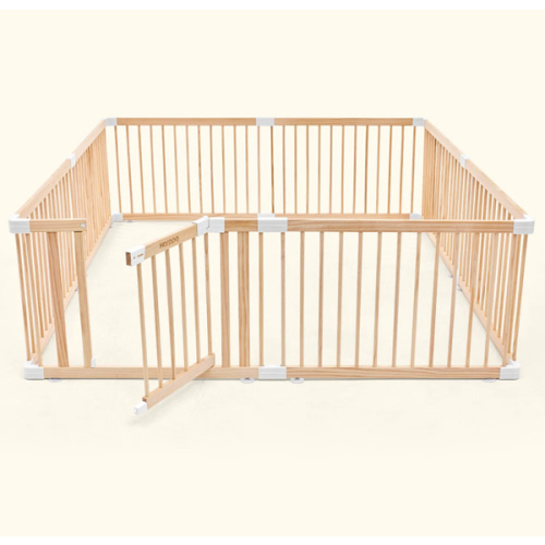 HARPPA Baby Gate Playpen Wooden Playpen for Babies and Toddlers Large Play Yards Baby Fence Play Area 71.5 x 79.5 x 24 inch