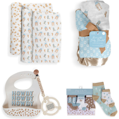 Everyday Essentials Baby Bundle, Howdy Partner Blue - JuJuBe | Maisonette