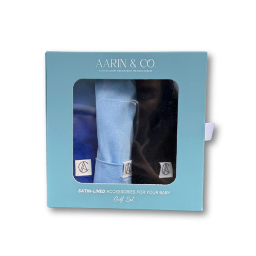 Newborn Satin Lined Jersey Beanie Gift Set