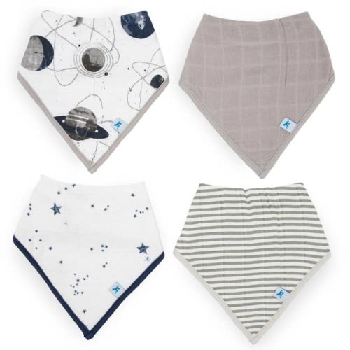 Cotton Muslin Bandana Bib (4 Pk)