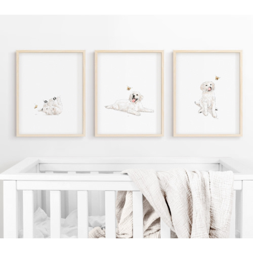 18x24 Picture Frames for Puppy Photos. Natural Oak Color, sold individually