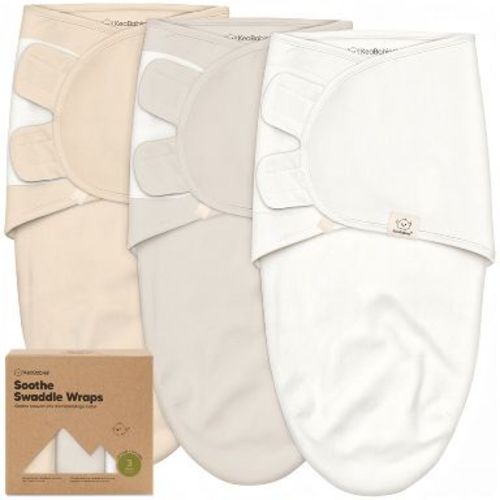KeaBabies 3pk Organic Swaddle Sleep Sacks Baby, Premies Newborn Swaddles Wrap 0-3 Months, Soft Wearable Swaddle Blanket (Purest, OS)