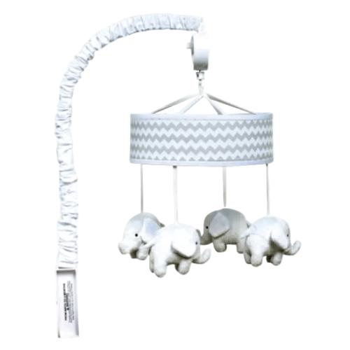 Trend Lab Mobile, Gray Chevron/Elephants