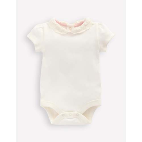Detailed Collared Bodysuit-Soft Ivory