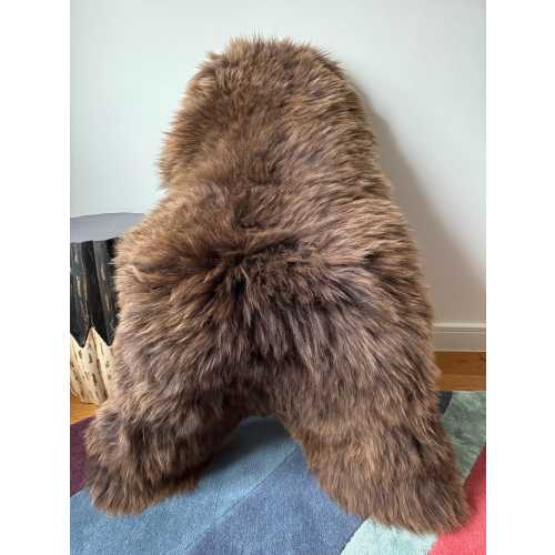 Dark Brown Sheepskin Fur Rug