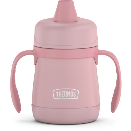 Thermos Baby 7 oz. Vacuum Insulated Stainless Steel Sippy Cup with Handles - Rose