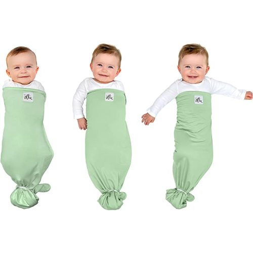 The Ollie Swaddle - Helps to Reduce The Moro (Startle) Reflex - Made from a Custom Designed Moisture-Wicking Material (Meadow)