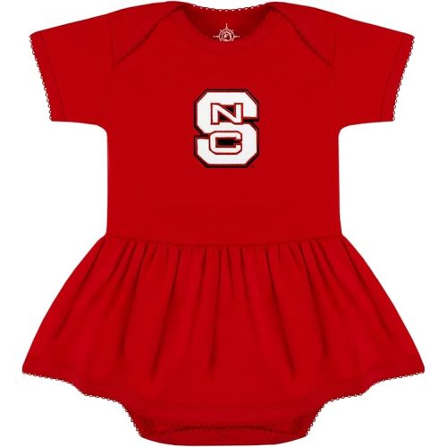 Creative Knitwear College Baby Picot Bodysuit Dress - Team Logo, Multiple Colors, for Baby Girls (0-24 Months)