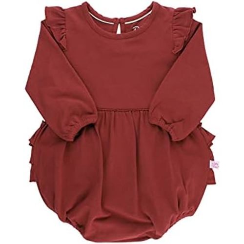 RuffleButts® Baby/Toddler Girls Long Sleeve Bubble Rompers