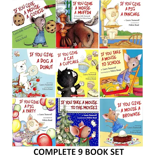 If You Give a Mouse a Cookie Series: 9 Book Set