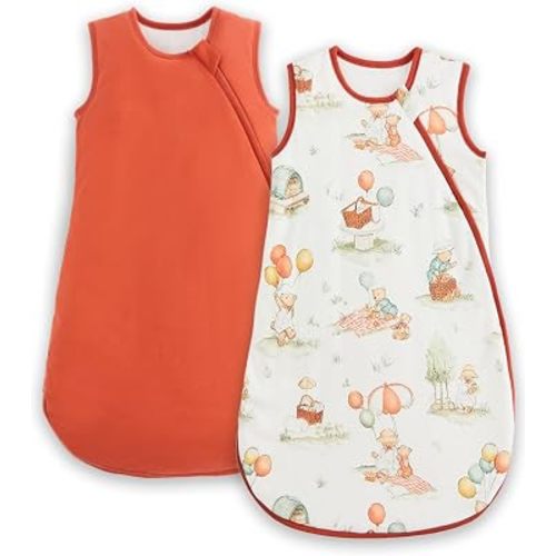 JiAmy Baby Sleep Sack 2 Pack, Cotton Wearable Blanket for Infants 0-24M