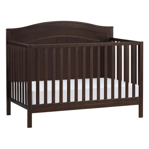 Oxford Baby North Bay 4-in-1 Convertible Crib, Espresso Brown, GREENGUARD Gold Certified
