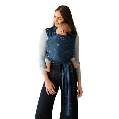 Moby Baby Wrap Carrier Featherknit for Newborns to Toddlers (8-33lbs), Infant Sling Carrier, Lightweight & Hands Free Design, Adjustable for All Body Types (Disney's Star Wars Hyperspace Traffic)