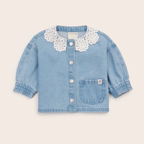 Eyelet Denim Jacket