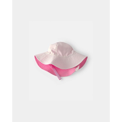 Baby Girl Reversible Swim Hat - Pink/White | Carter's