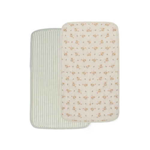 2-Pack Organic Cotton Muslin Burp Cloths