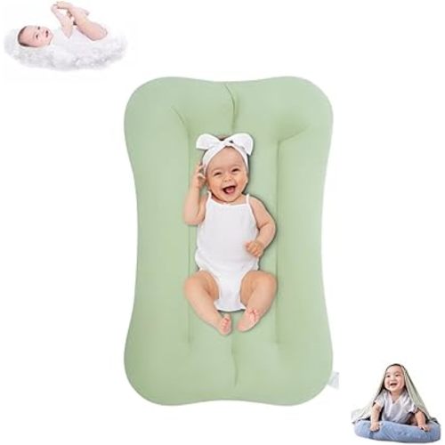 Lucakuins Baby Lounger for Infants 0-12 Months, Bionic Design Baby Lounger Soft Organic Cotton Breathable Lounger, Newborn Babies Essentials Gifts (G)