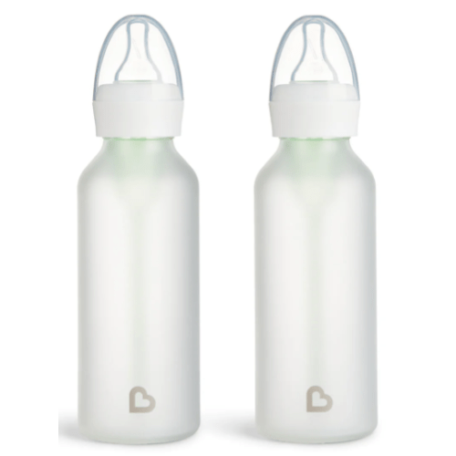 Bond™ Silicone Glass Bottle 8oz, 2pk | Munchkin (WHITE)