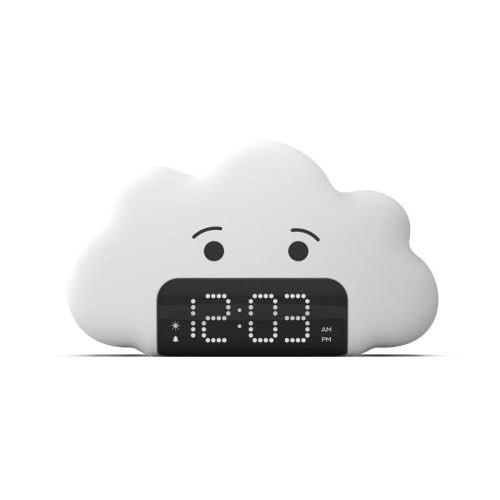 Kids' Wake up Light Alarm Cloud Clock White - Capello: Digital Bedroom Clock, LED Display for Boys