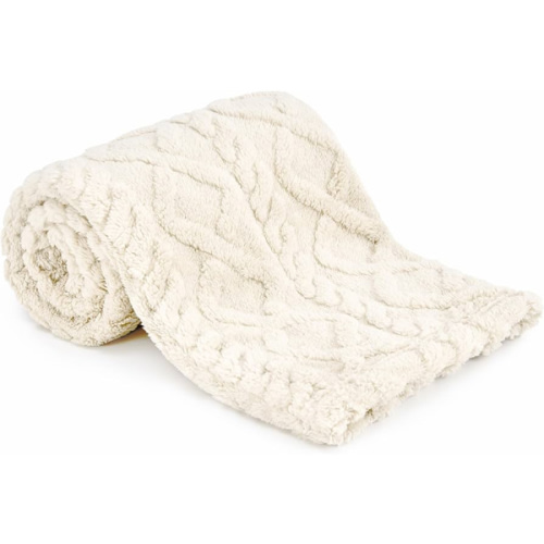 Sherpa Fleece Baby Blanket, Ultra Soft Fluffy Premium Baby Blankets for Boys Girls, Cozy Infant Toddler Newborn Receiving Blankets for Crib Stroller 30”×40” (Cream)