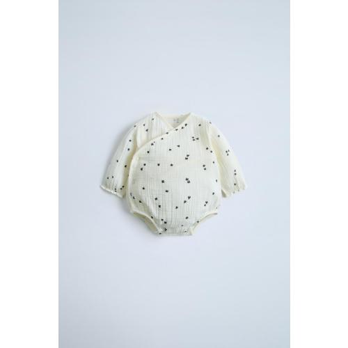 MUSLIN BIRD WRAP BODYSUIT - Ecru | ZARA United States
