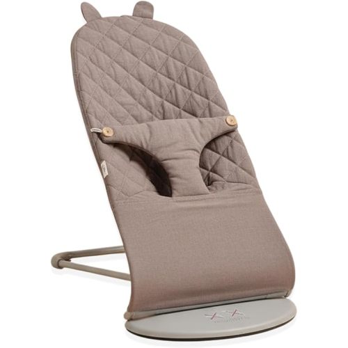 Linen Baby Bjorn Bouncer Cover – Compatible with Baby Bjorn Bouncer, 100% Korea-Made Linen, CPSIA Tested, Machine Washable (Cover Only) (Cocoa Linen)