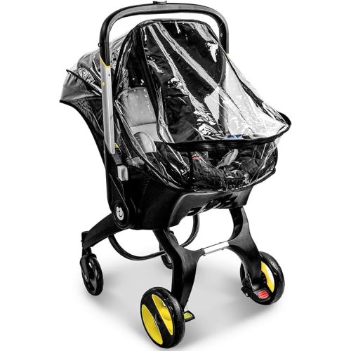 Car Seat Rain Cover,Food Grade EVA,Universal Baby Stroller Accessory for Infant Car Seat Stroller,Waterproof, Windproof Protection,Protect from Dust Snow