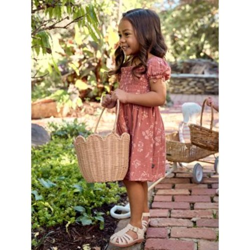 Modern Moments by Gerber Toddler Girl Smocked Dress with Bows, Sizes 12M-5T