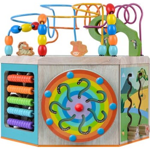 Prewschool Play Lab 7-in-1 Large Wooden Activity Station