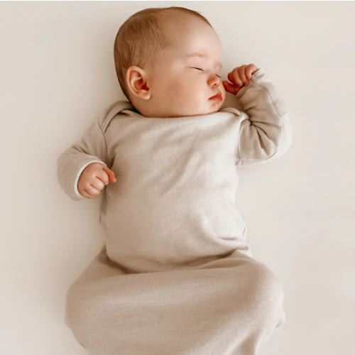 Merino Wool Baby Gown |Natural Merino Wool Baby Sleepwear – Woolino