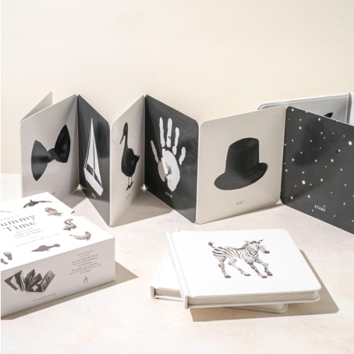 Baby's Tummy Time Book Box Set: A 3-Book Box Set of High-Contrast Art for Visual Stimulation at Tummy Time (Our Little Adventures Series)