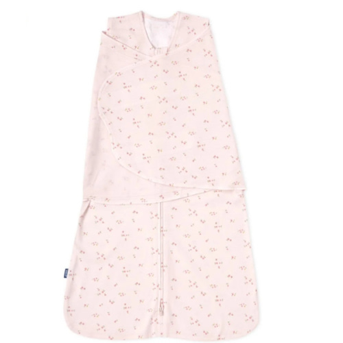 Pink Floral Cotton Swaddle Newborn | HALO - Small