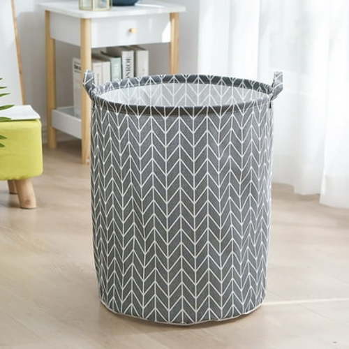 Giyblacko Home Textile StorageLaundry Hamper With Handles Collapsible Canvas Laundry Basket Storage Basket Home Organizer For Nursery Clothes Toys Baby Hamper