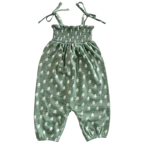 Tree / Organic Smocked Jumpsuit