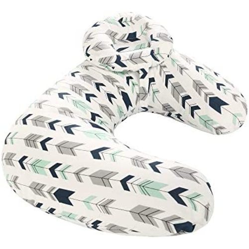Miracle Baby Baby Breastfeeding Nursing Pillow and Positioner,Machine Washable,U Shape Nursing and Infant Support Pillow Bonus Head Positioner(Arrow)