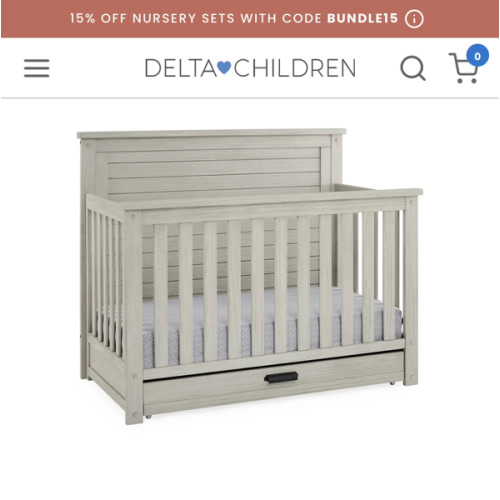 Caden 6-in-1 Convertible Crib with Trundle Drawer