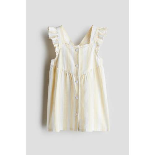 RUFFLE-TRIMMED COTTON DRESS